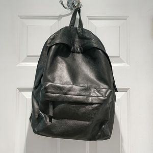 Faux Leather Backpack